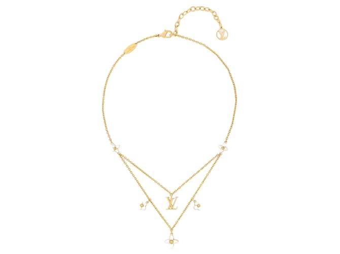 【2連が嬉しい♪】LV ルイヴィトン Collana LV Layer レイヤー 2連でキラキラ華やか♪】ルイヴィトン ネックレス レディLV