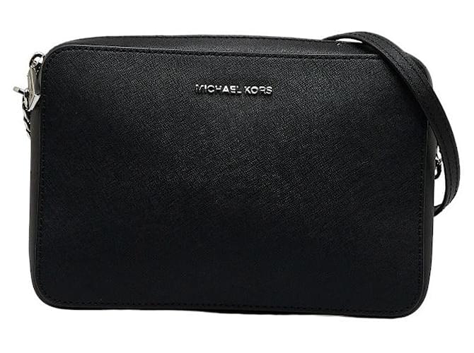 ショルダーバッグ MICHAEL KORS Michael Kors Jet Set Crossbody Bag Black Leather ref.1087776