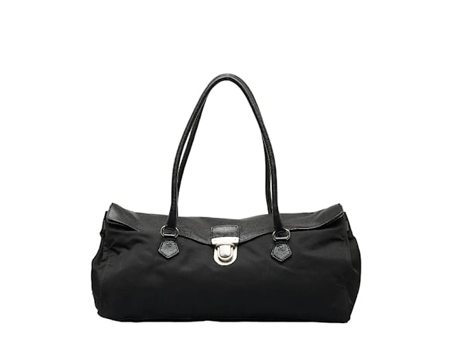 AUTHENTIC PRADA NYLON & LEATHER TESSUTO EASY PUSHLOCK