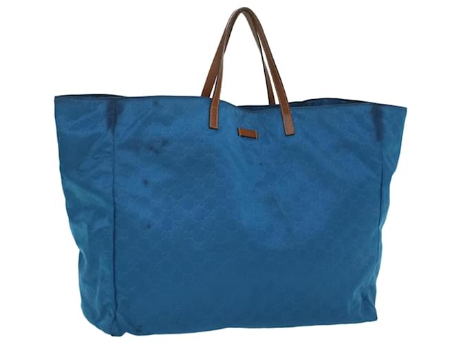 GUCCI GG Canvas Tote Bag Blue 286198 auth 56293 ref.JC1091468