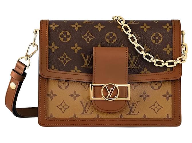 LOUIS VUITTON ミニバッグ ブラウン　ノベルティ Louis Vuitton LV Dauphine Mini Bag Brown Cloth ref.1093955 - Joli