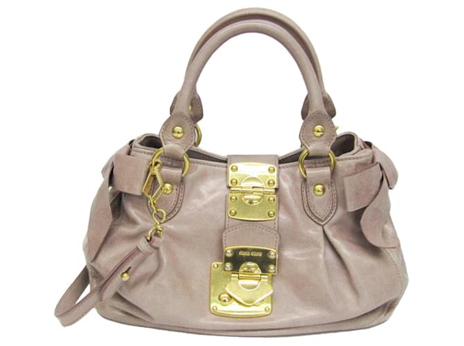 Miu Miu Ribbon Pink Leather ref.1096351 - Joli Closet