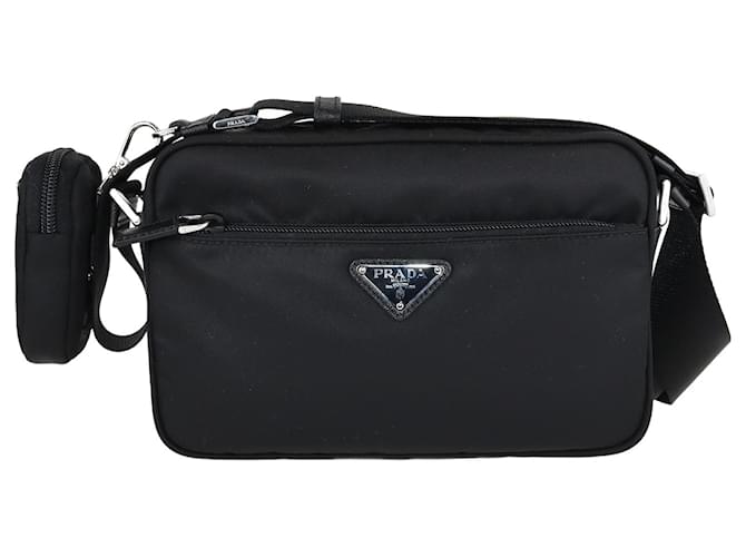 Prada Black Re-Nylon Crossbody Bag Cloth ref.1097441 - Joli