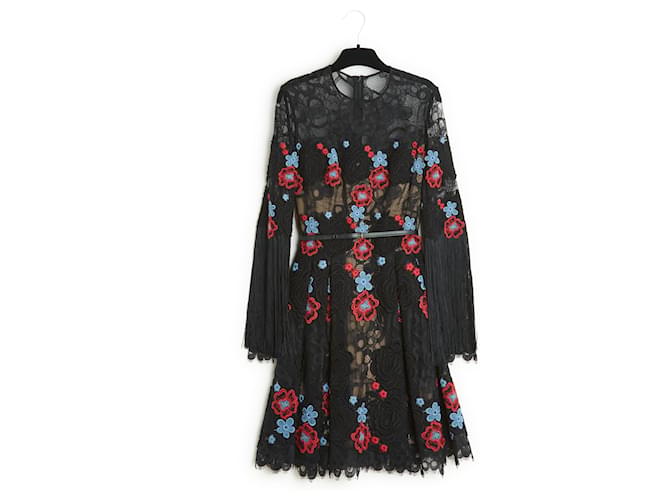 Elie Saab AH2016 BLACK LACE FR34 Short Dress New ref.JC1102724 (Sold) -  Joli Closet