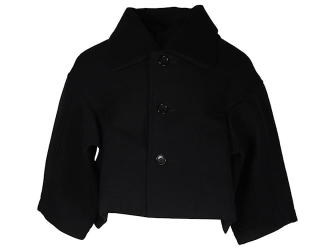 COMME des GARCONS HOMME PLUS wool Fulling period, cut, car coat outer PJ-040890 black M