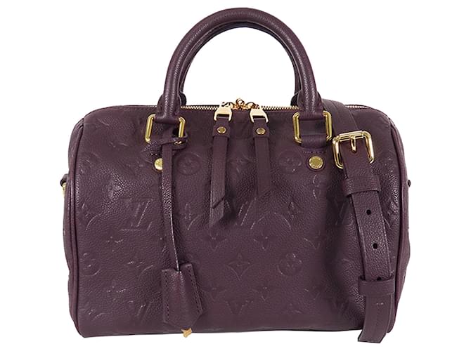 Louis Vuitton Purple Monogram Empreinte Speedy Bandouliere 25