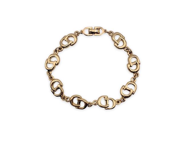 Christian Dior Vintage Gold Metal CD Logo Chain Link