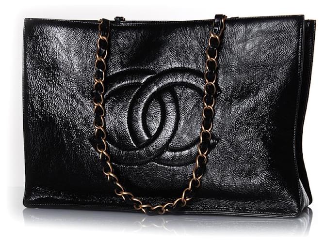 Leather Chanel Shopper Bag 2020 Chanel, Grand Shopper Tote Black
