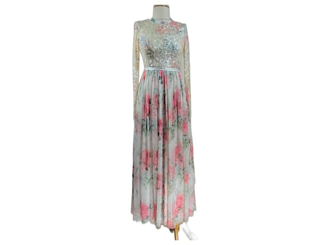 green emerald velvet dress Sequin Dash Cape Ankle Gown main image 0