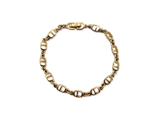 アクセサリー Dior Vintage CD Logo gold bracelet CHRISTIAN DIOR Bracelet Bangle Chain AUTH Logo Vintage CD