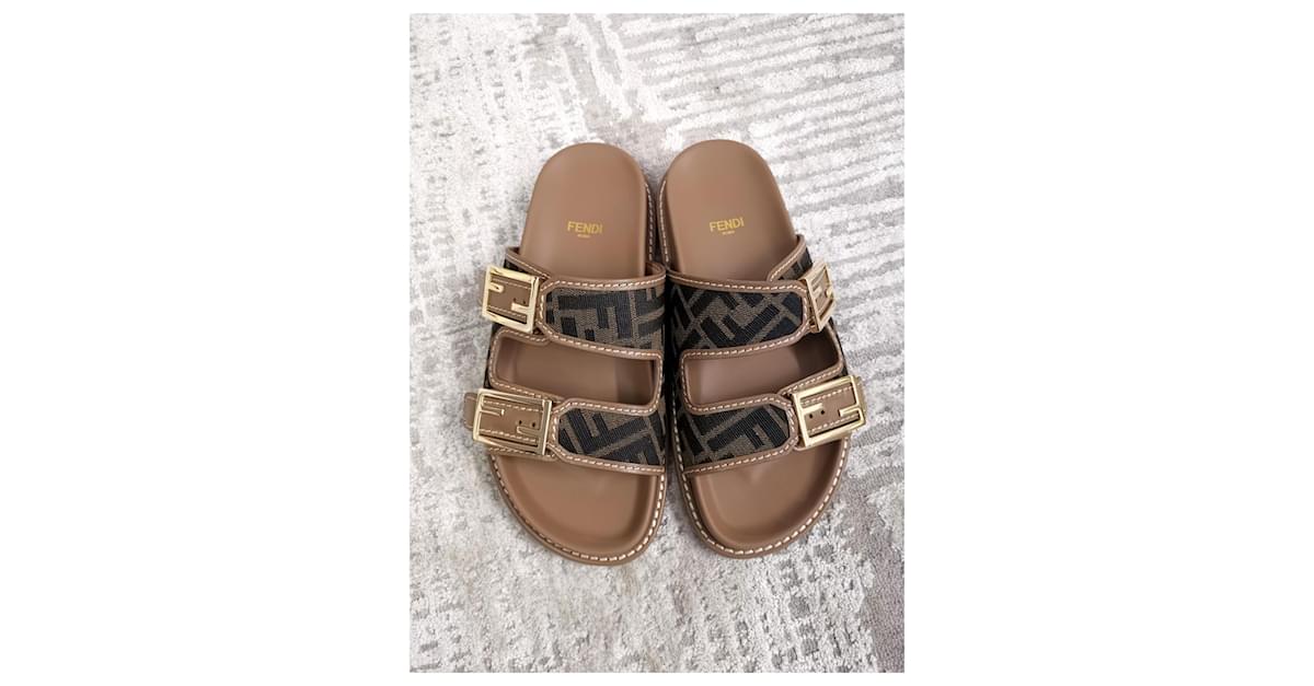 Fendi ff slide discount sandals