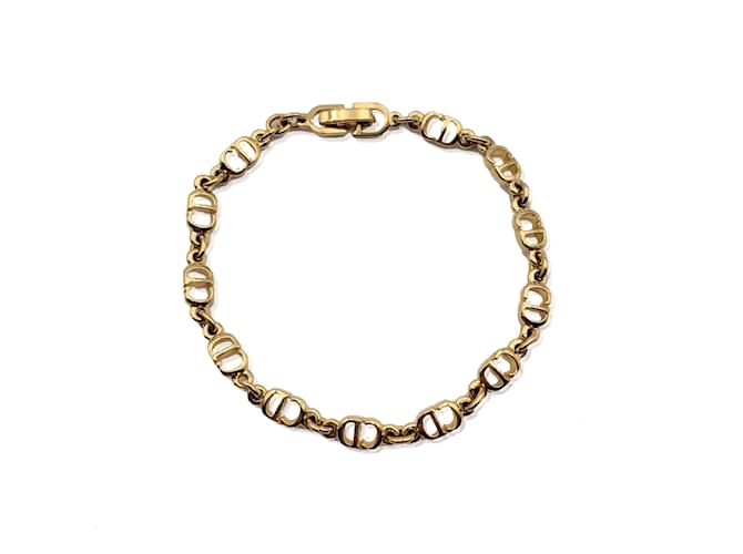 アクセサリー Christian Dior Bracelet gold Vintage Vintage Christian Dior Chunky Curb Chain Bracelet With