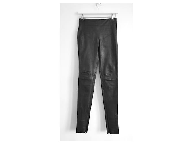 Balenciaga x Nicolas Ghesquiere leather leggings pants Black ref