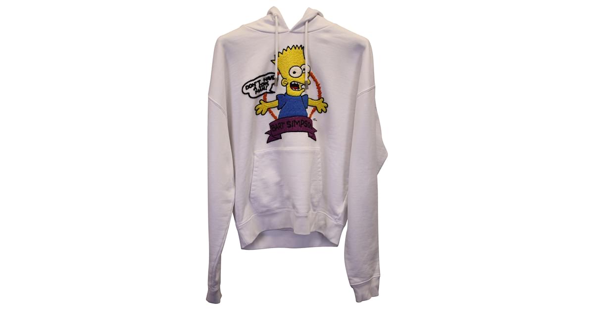 Bart simpson off white hoodie sale