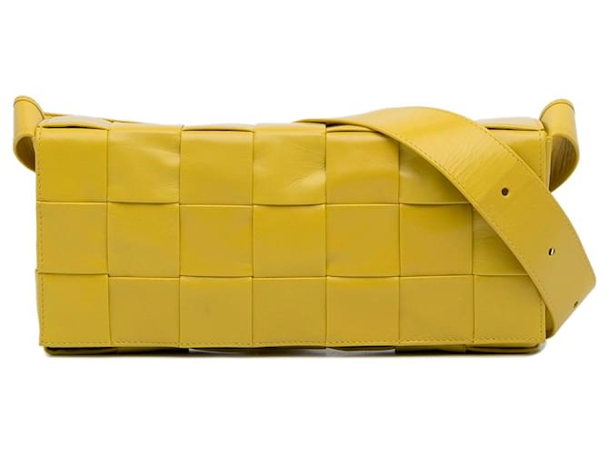 Bottega Veneta Yellow Intrecciato Stretch Cassette Crossbody Bottega Veneta Yellow Intrecciato Stretch Cassette Crossbody