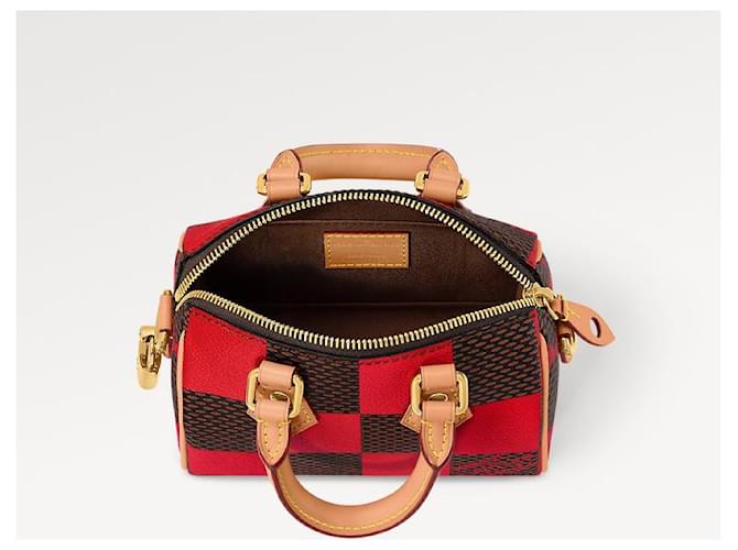 Louis Vuitton LV speedy 18 Damier Pop red Cloth ref.1120613 - Joli