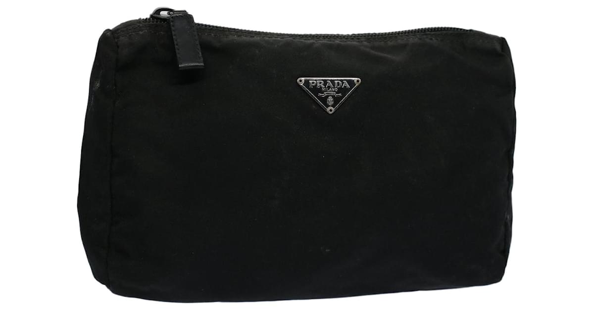 Prada nylon sales clutch bag