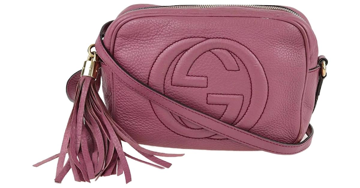 Gucci Fuchsia Small Soho Disco Crossbody Bag Leather ref.1121169