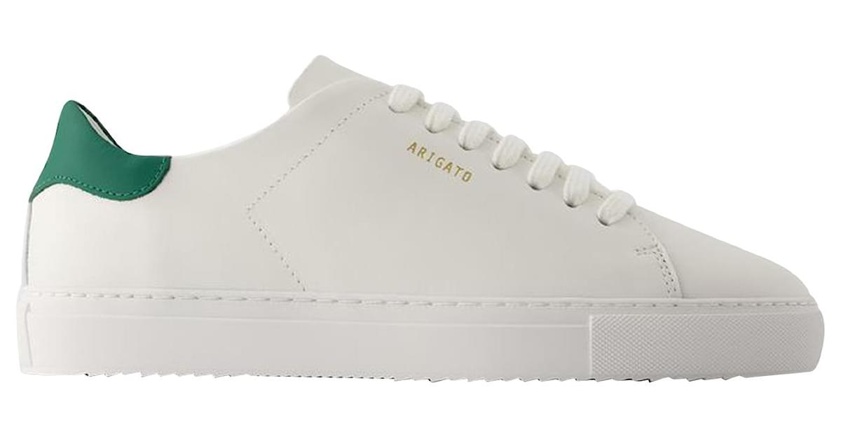 clean 90 Sneakers Axel Arigato Leather White green Pony