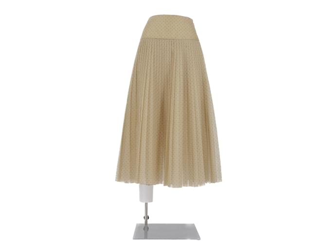 Dior skirts T.FR 36 Silk Beige ref.1123338 - Joli Closet