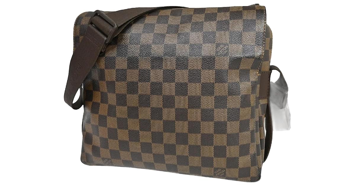 Louis Vuitton Naviglio Brown Cloth ref.1125619