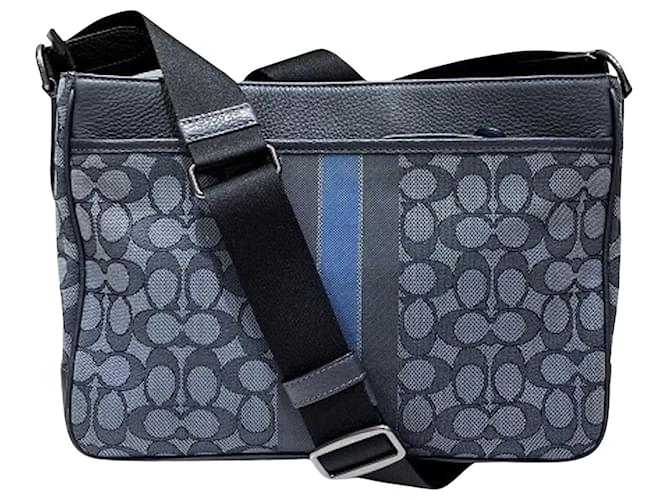 Coach Thompson City bag Navy blue Leather ref.JC1127125 (Sold