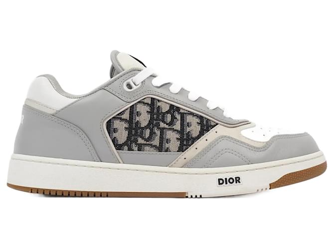 Christian Dior B27 Low-top White Grey Leather EU 41 Uk ref