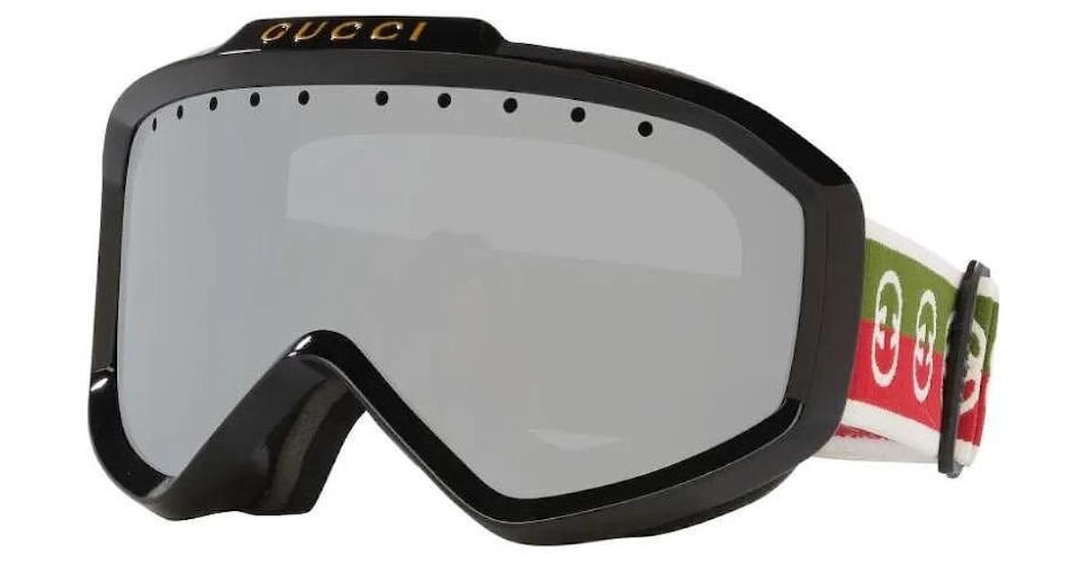 Gucci ski goggles in green injected