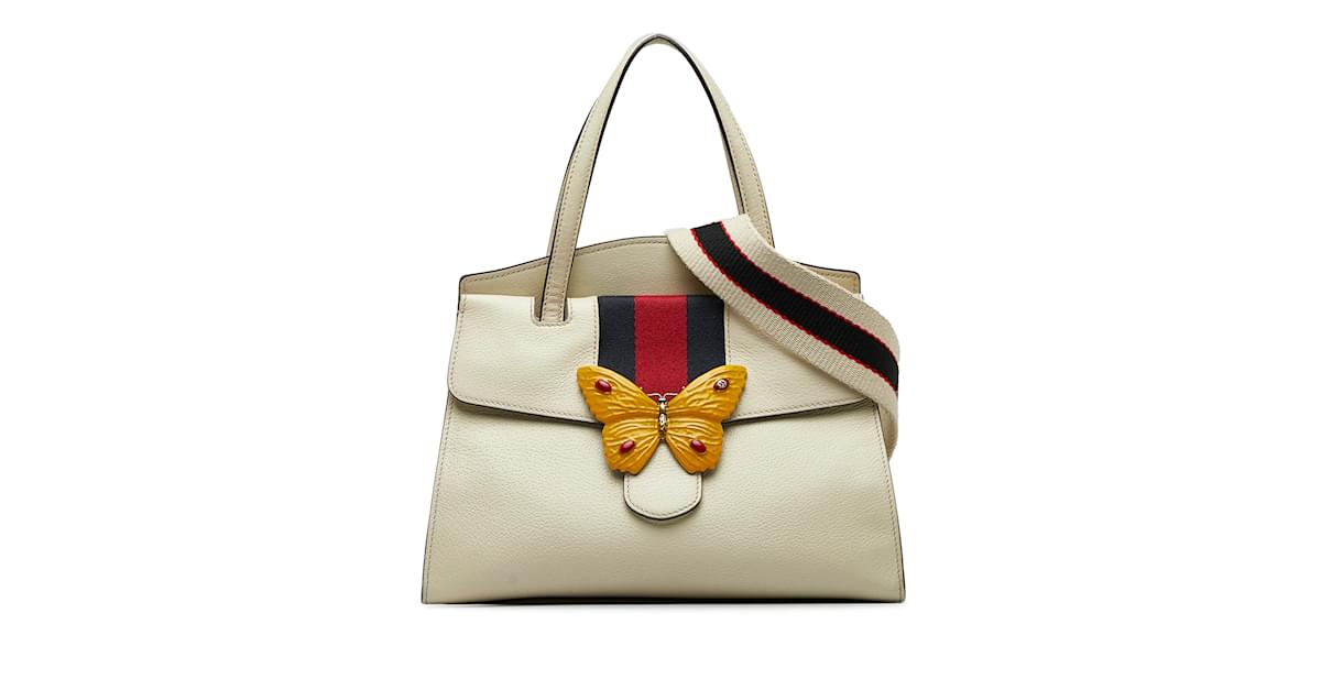 Gucci bee deals bag white