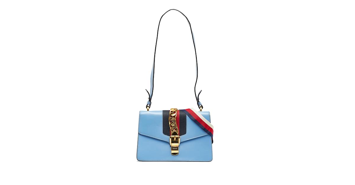 Gucci sylvie mini blue hot sale