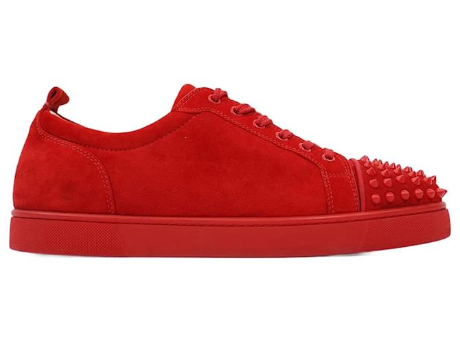 Christian Louboutin スタッズ スニーカー 赤 レッド 中古・古着通販】Christian Louboutin (クリスチャン・ルブタン