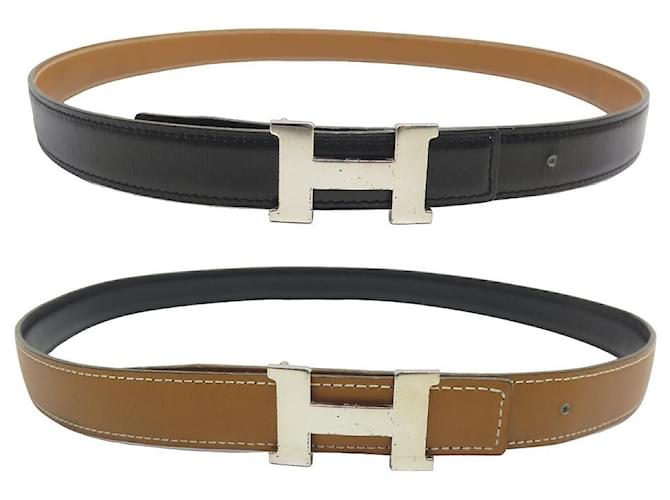 Hermès BELT HERMES BUCKLE MINI CONSTANCE H 24mm 80 Reversible 75