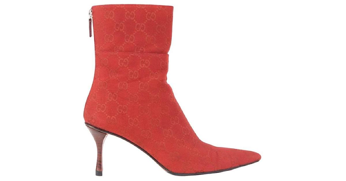 Gucci shop red boots