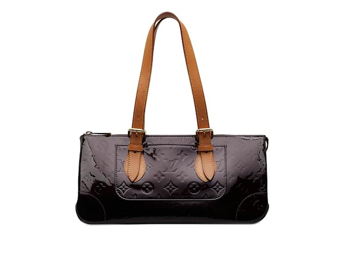 Purple Louis Vuitton Monogram Vernis Rosewood Avenue Shoulder Bag