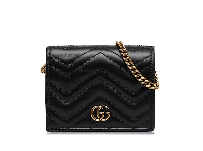 Gucci Mini Wallet On Chain Gucci Zumi Burgundy Leather Gold