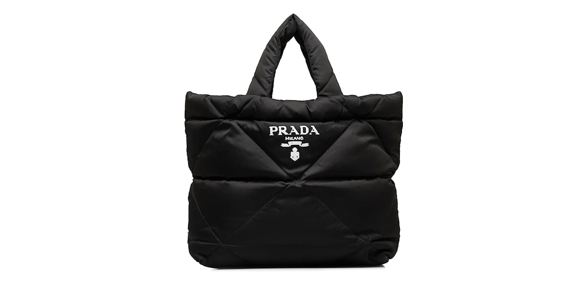 Prada padded nylon tote hot sale