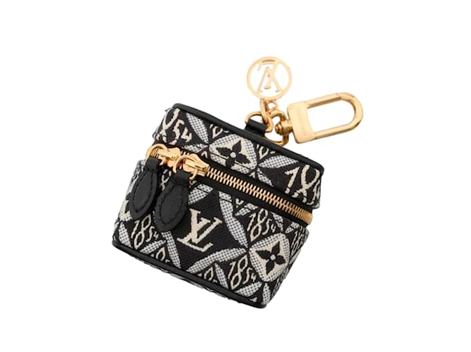 Louis Vuitton アクリルチャーム ブラック/ゴールド Black Louis Vuitton Since 1854 Vanity Bag Charm Key Chain Cloth