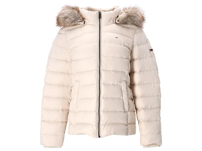 Jacket Deals Tommy Hilfiger Cream Puffer Jacket Tommy Hilfiger
