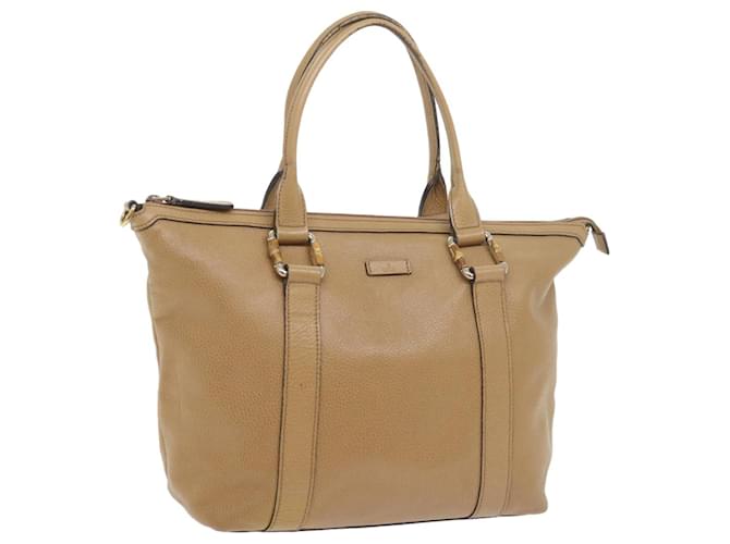 GUCCI Tote Bag Outlet Leather Beige 339548 auth 59711