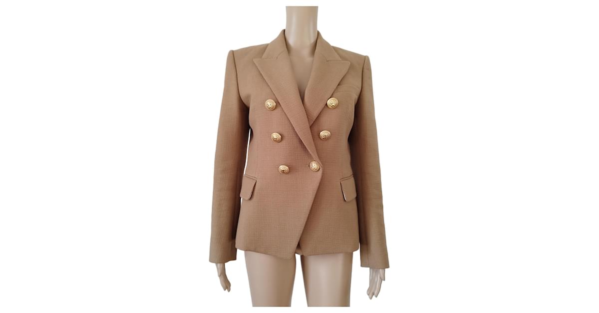 Balmain deals blazer nude