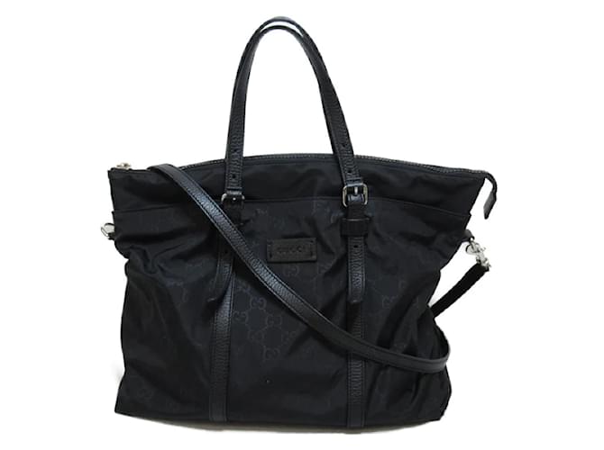 Gucci GG Nylon Tote Bag 510332・493075 Black Cloth ref.1166204