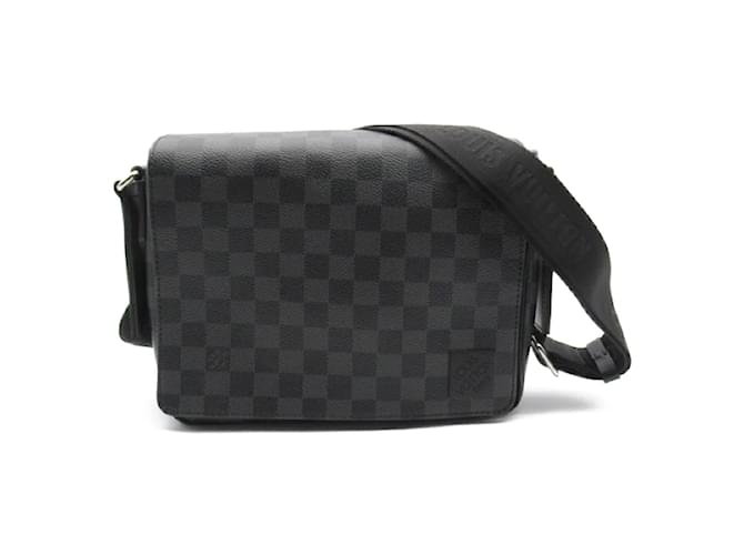 Louis Vuitton Damier Graphite District PM N42710 Black Cloth