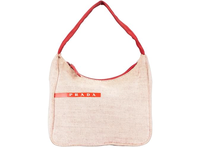 Prada Canvas SS/1999 Canvas Hobo Bag White Cloth ref.1176376  