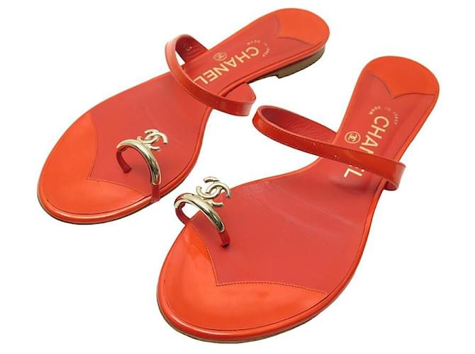 GC 25 Heeled 95mm Sandals Red Patent Leather 293859