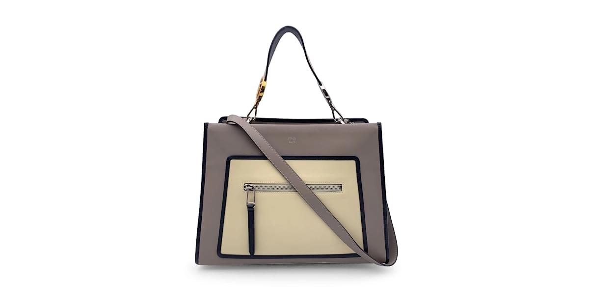 Fendi runaway hotsell leather tote