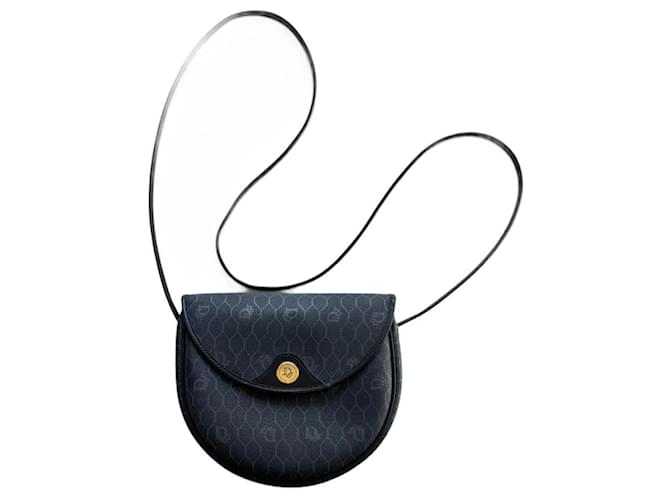 Christian Dior Dior Vintage bag Navy blue Leather ref.1201261