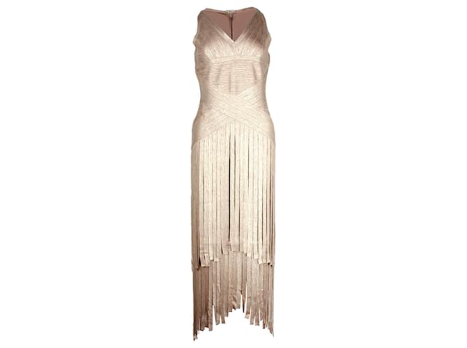 Vestido Midi com Detalhes em Metal