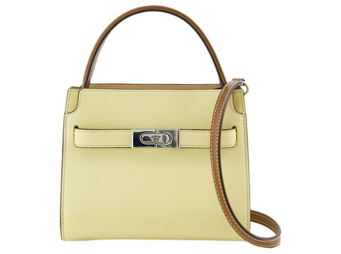 Lee Radziwill Pebbled Petite Double Bag Tory Burch Leather