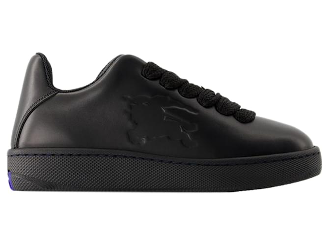 LF Box Sneakers - Burberry - Leather - Black Pony-style