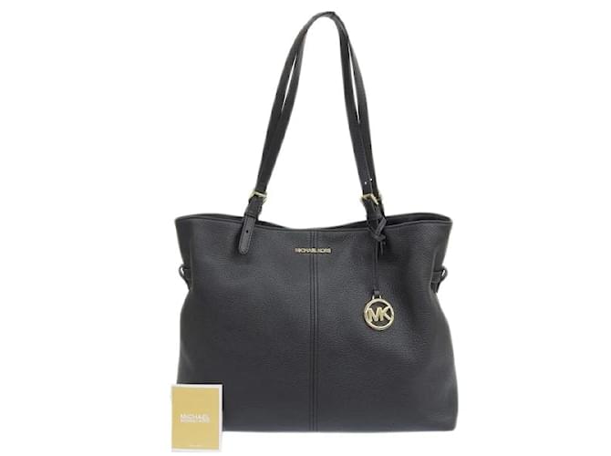 Michael Kors Leather Tote Bag in Very Good Condition Black ref